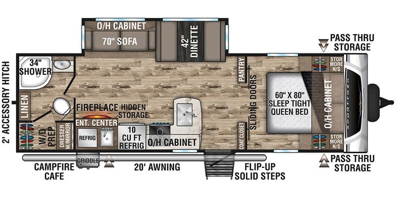 Venture RV SportTrek ST271VMB floor plan