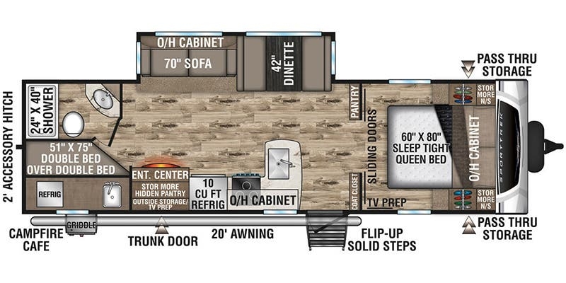 Venture RV SportTrek ST281VBH floor plan