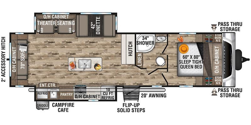 Venture RV SportTrek ST312VIK floor plan