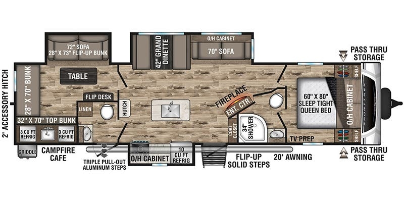 Venture RV SportTrek ST333VIK floor plan