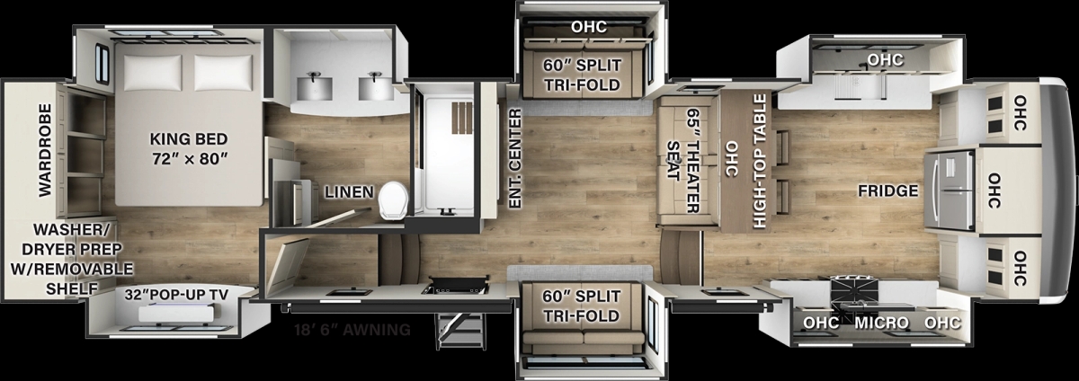 Palomino Columbus 388FK floor plan