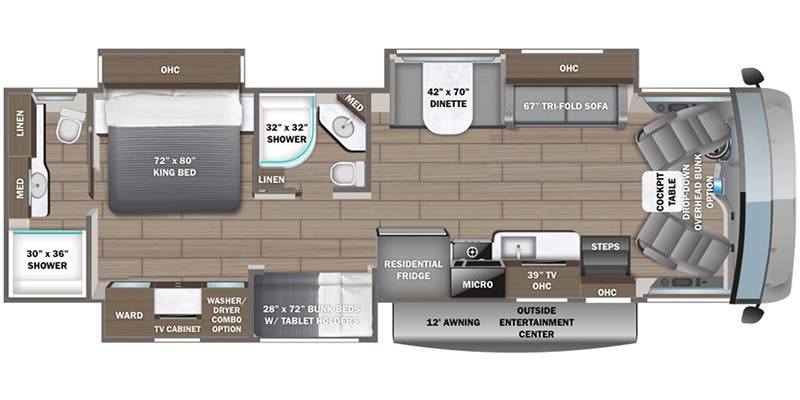 Entegra Coach Vision XL 36A floor plan