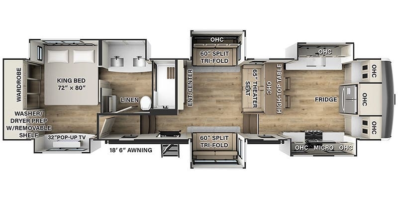 Forest River Flagstaff Elite F388FK floor plan