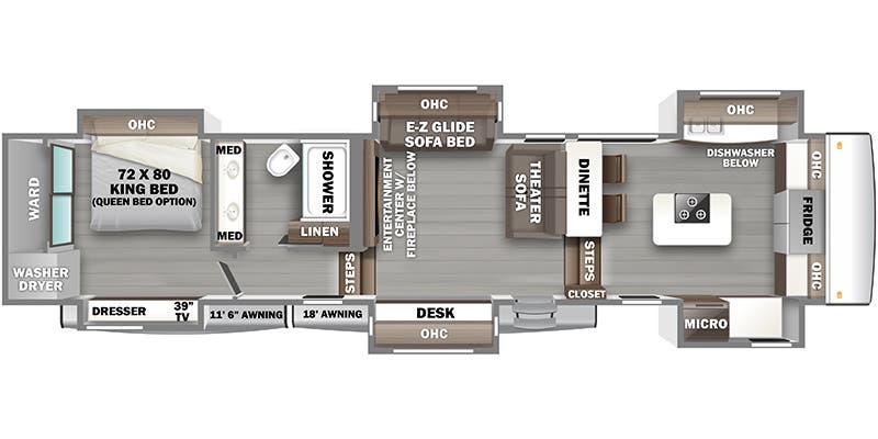 Forest River RiverStone 421FK floor plan