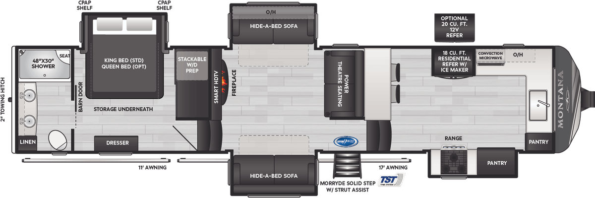 Keystone Montana 3795FK floor plan