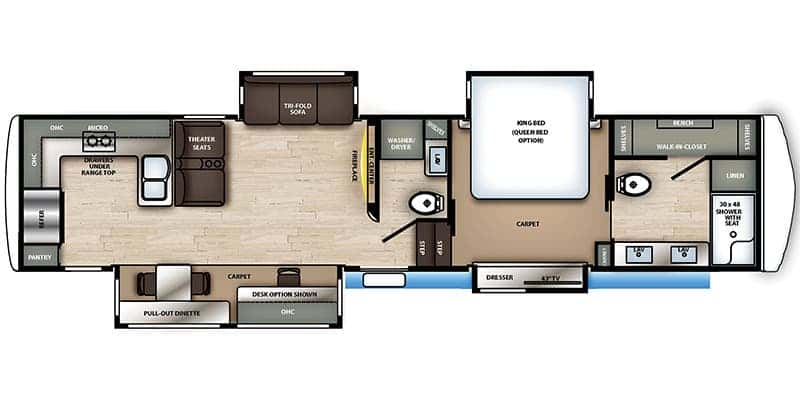 Forest River RiverStone 39RKFB floor plan