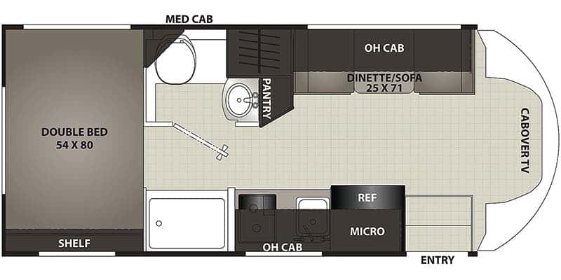 Coachmen Cross Trail Transit 20XG floor plan