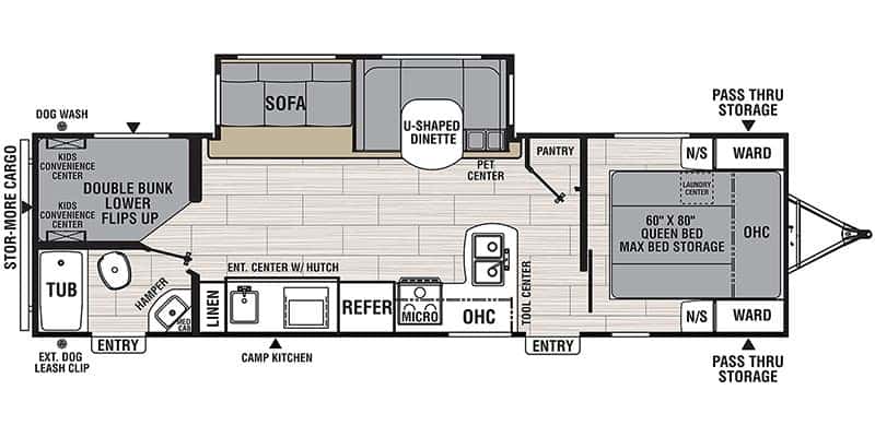 Coachmen Northern Spirit 2963BH floor plan