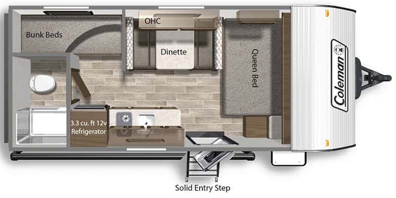 Dutchmen Coleman 17B floor plan