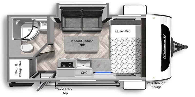 Dutchmen Coleman Rubicon 1608RB floor plan