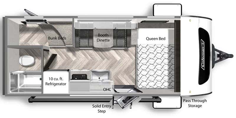 Dutchmen Coleman Rubicon 1628BH floor plan