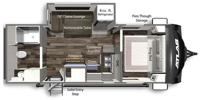 Dutchmen Atlas 2202RB floor plan