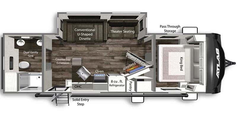 Dutchmen Atlas 2702RB floor plan