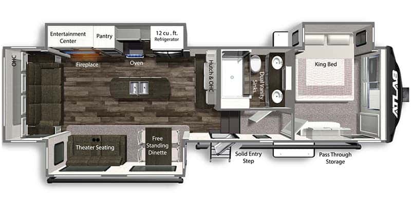 Dutchmen Atlas 3172RLKB floor plan