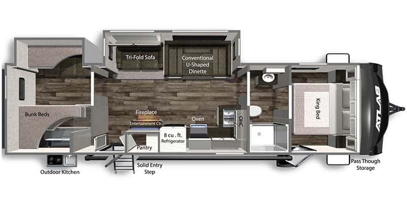 Dutchmen Atlas 3202BH floor plan