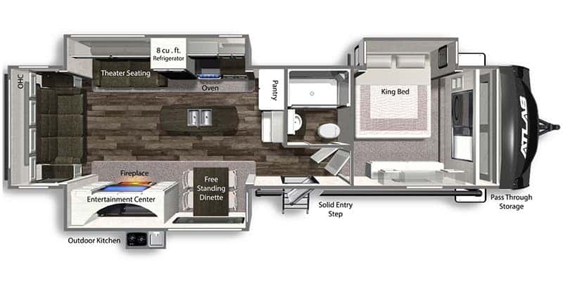 Dutchmen Atlas 3302RL floor plan