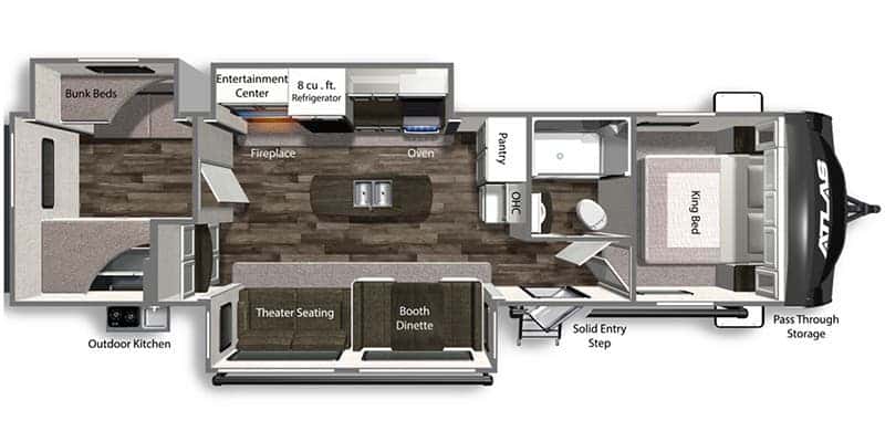 Dutchmen Atlas 3382BH floor plan