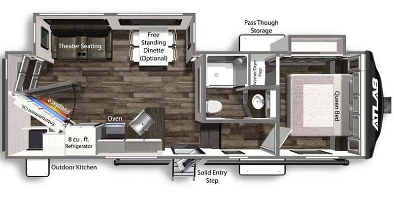 Dutchmen Atlas 2502REF floor plan