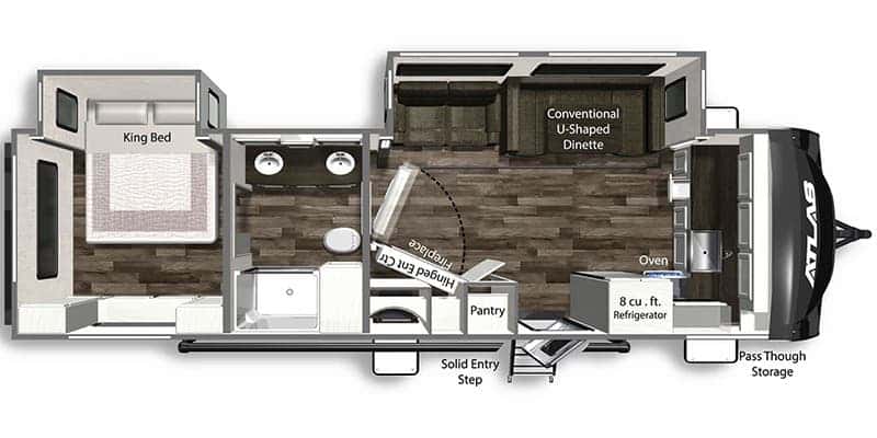 Dutchmen Atlas 2912FK floor plan