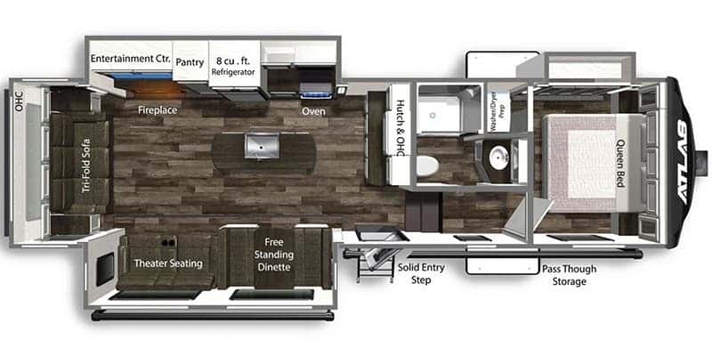 Dutchmen Atlas 2992RLF floor plan