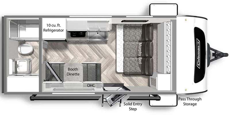 Dutchmen Coleman Rubicon 1748RB floor plan