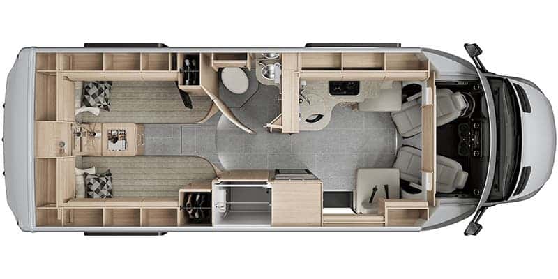 Leisure Travel Unity U24TB floor plan