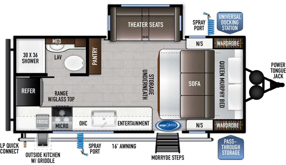 East to West Della Terra 180MB floor plan