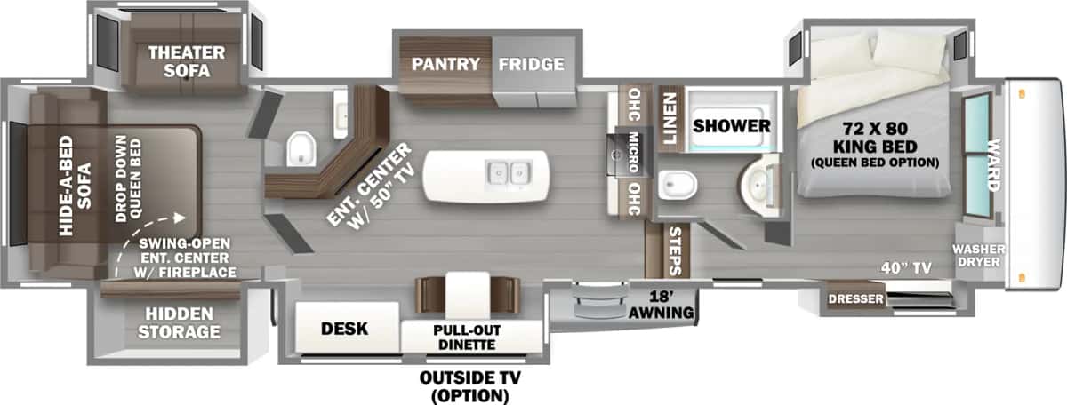 Forest River RiverStone 442MC floor plan