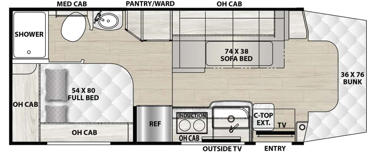 Coachmen Cross Trail 24FL floor plan