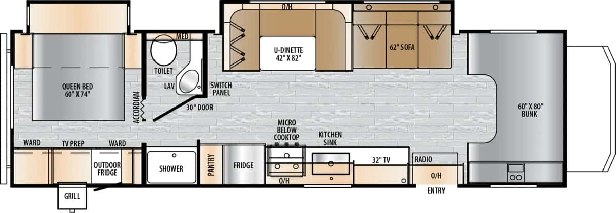 East to West Entrada 2950OK floor plan