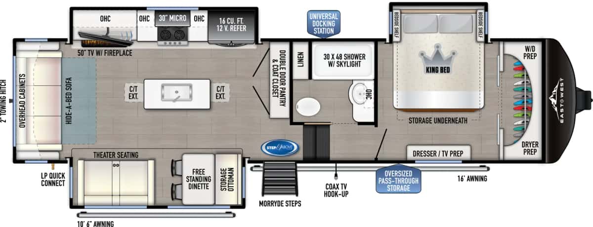 East to West Tandara 320RL floor plan