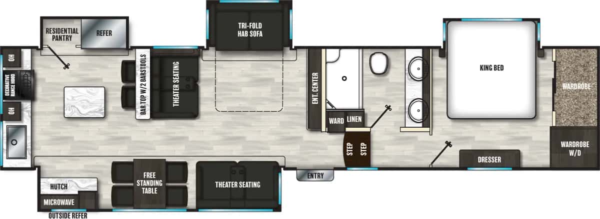 Coachmen Brookstone 374RK floor plan