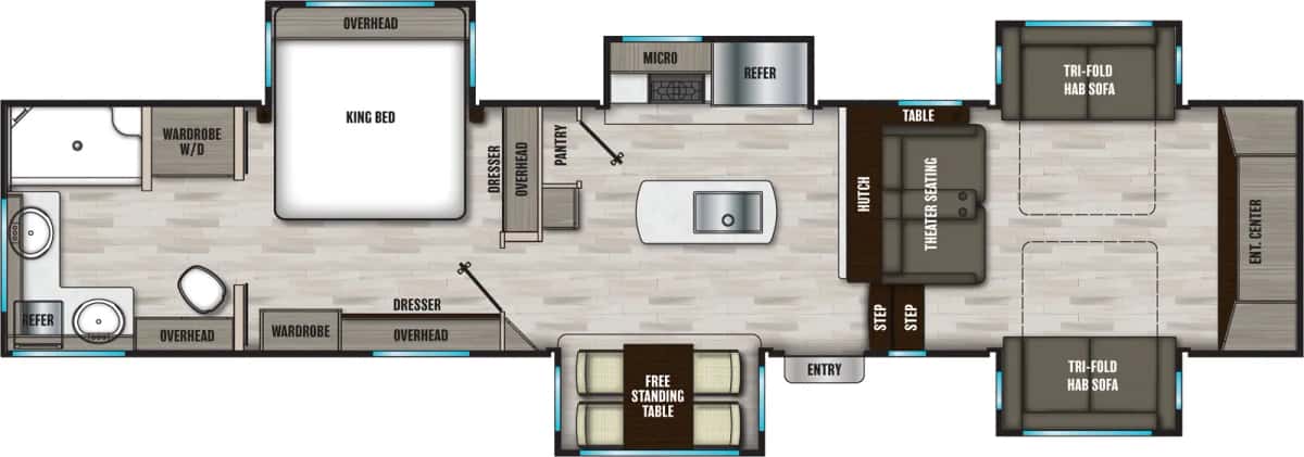 Coachmen Chaparral 334FL floor plan