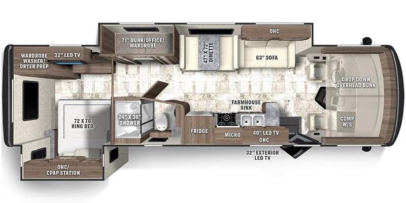 Coachmen Pursuit 31ES floor plan