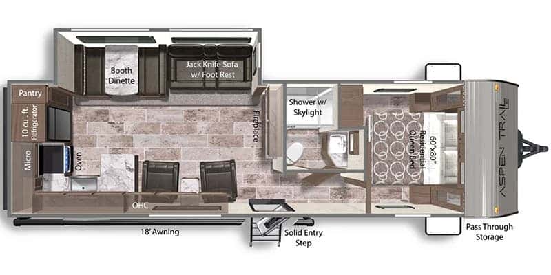 Dutchmen Aspen Trail LE 28RKWE floor plan