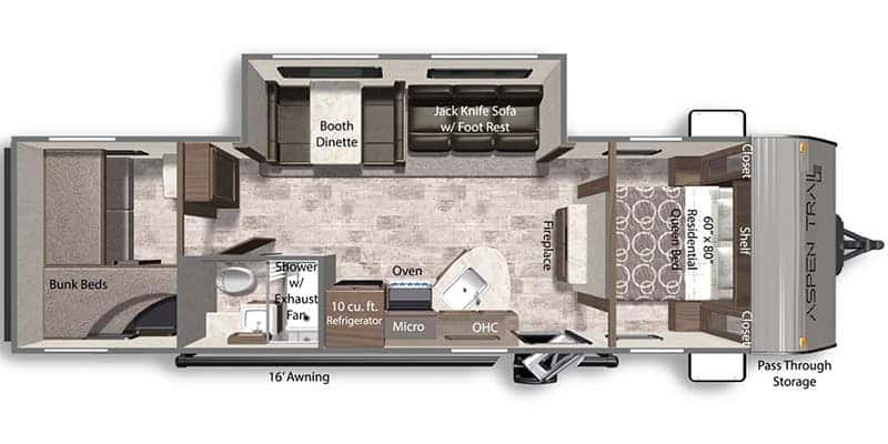 Dutchmen Aspen Trail LE 29BH floor plan