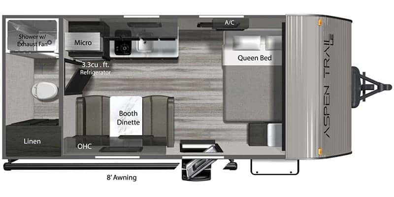 Dutchmen Aspen Trail Mini 17RB floor plan