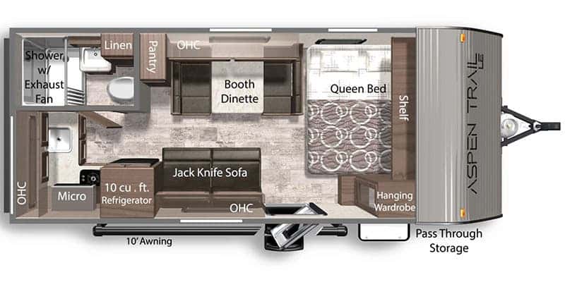 Dutchmen Aspen Trail Mini 1860RK floor plan