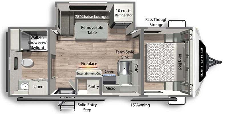 Dutchmen Astoria 2203RB floor plan