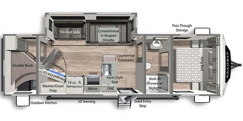 Dutchmen Astoria 2903BH floor plan