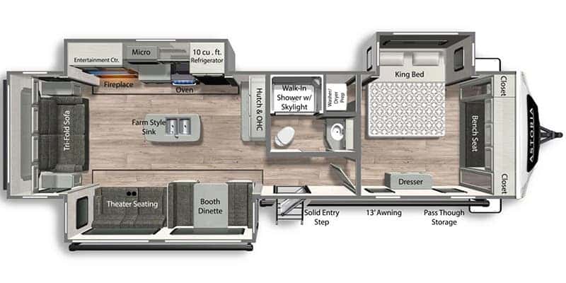 Dutchmen Astoria 3313RL floor plan