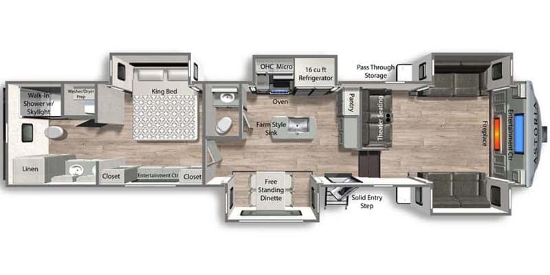 Dutchmen Astoria Platinum 3803FLP floor plan