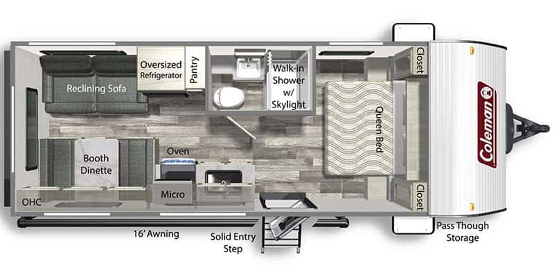 Dutchmen Coleman Lantern LT 202RD floor plan