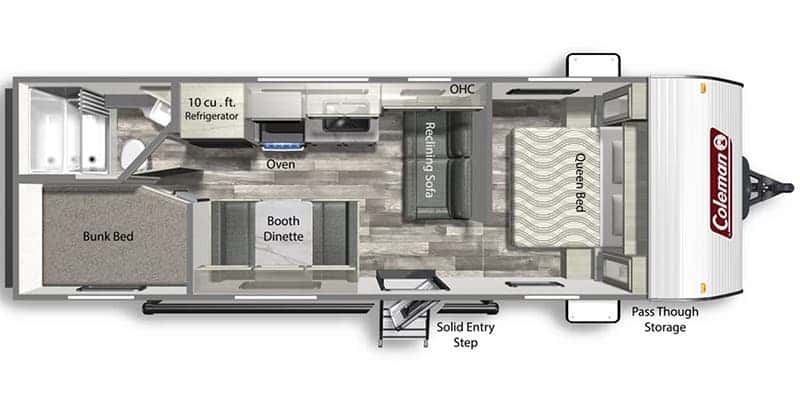 Dutchmen Coleman Lantern LT 274BH floor plan