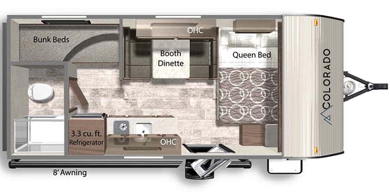 Dutchmen Colorado 17BHC floor plan