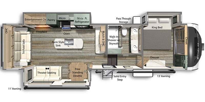 Dutchmen Eddie Bauer 310RL floor plan