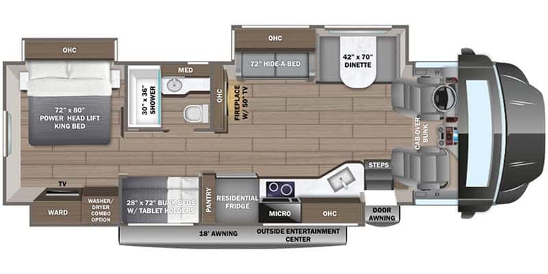 Entegra Coach Accolade 37L floor plan
