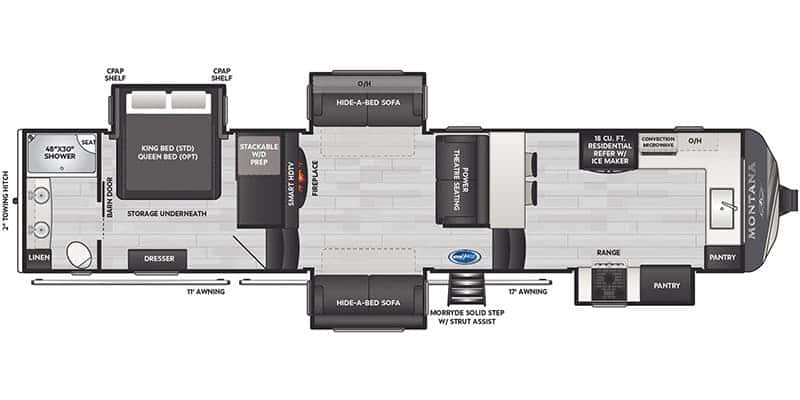Keystone Montana 3795FK floor plan