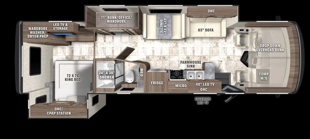 Coachmen Pursuit 31ES floor plan