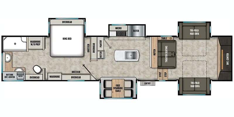 Coachmen Chaparral 334FL floor plan